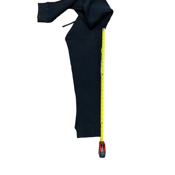 Jonathan Simkhai Sz XS Joggers Rib Knit Black Danny Tapered Track Pants - Picture 7 of 9